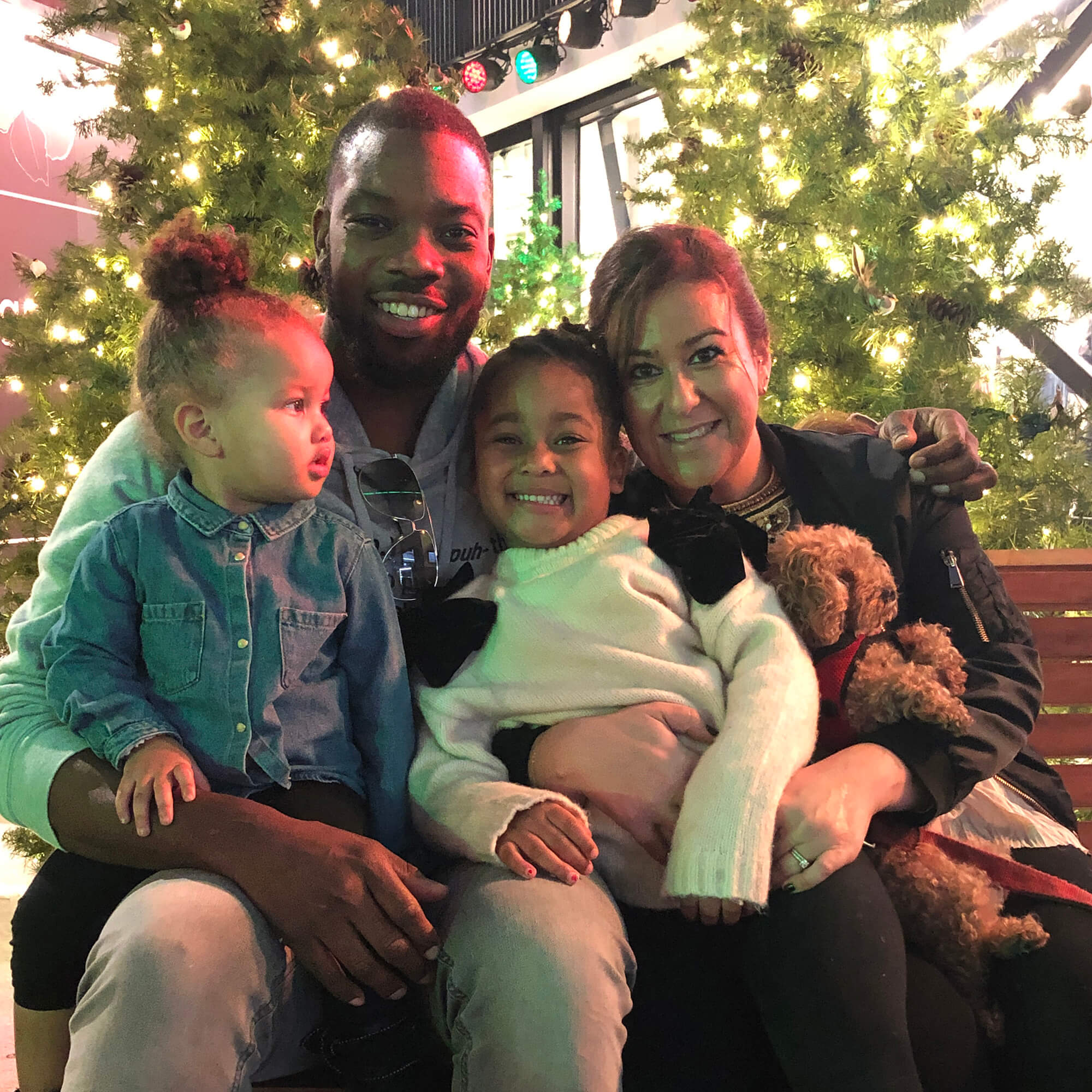 Louisa, Asa (Coach Ace), and family