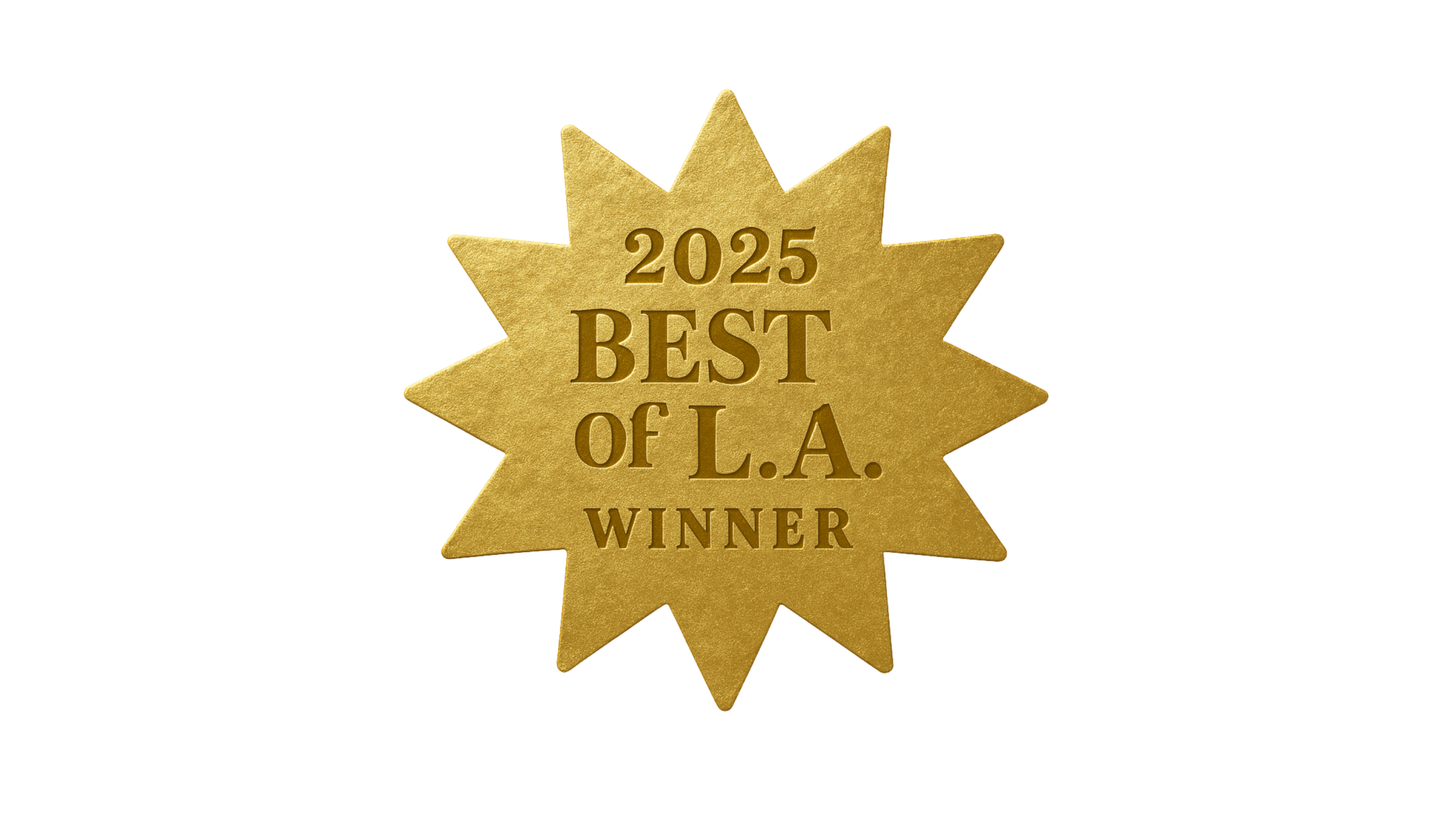Best of Los Angeles award sticker