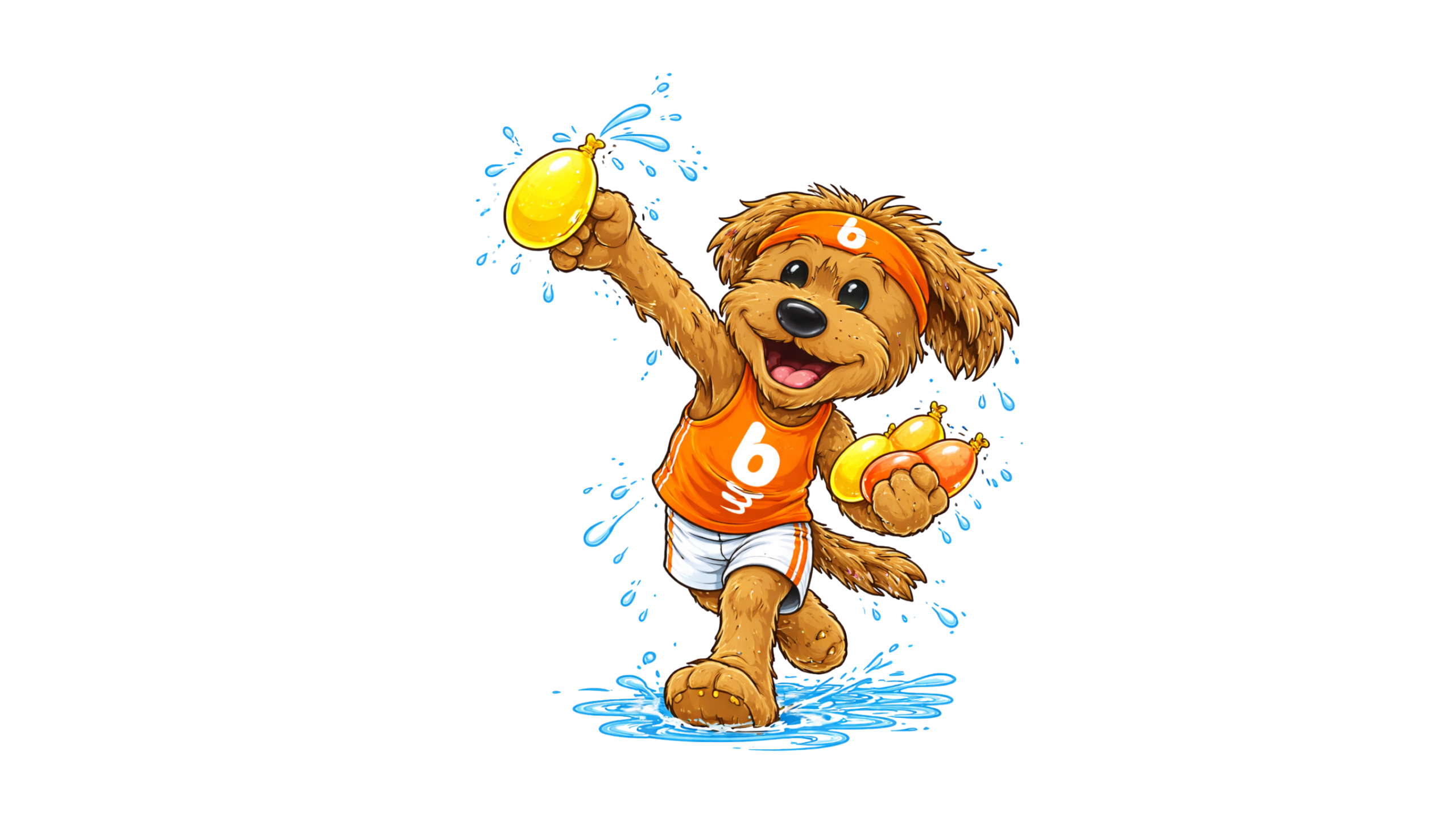 Chewy with Water Balloons